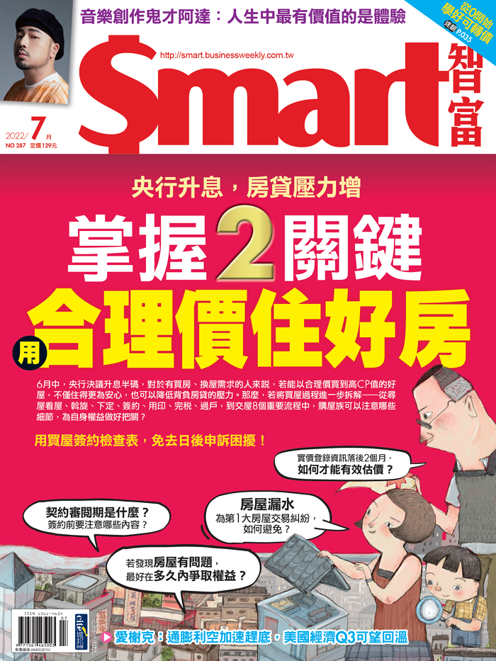 本文刊登於Smart智富月刊287期(2022 7月)